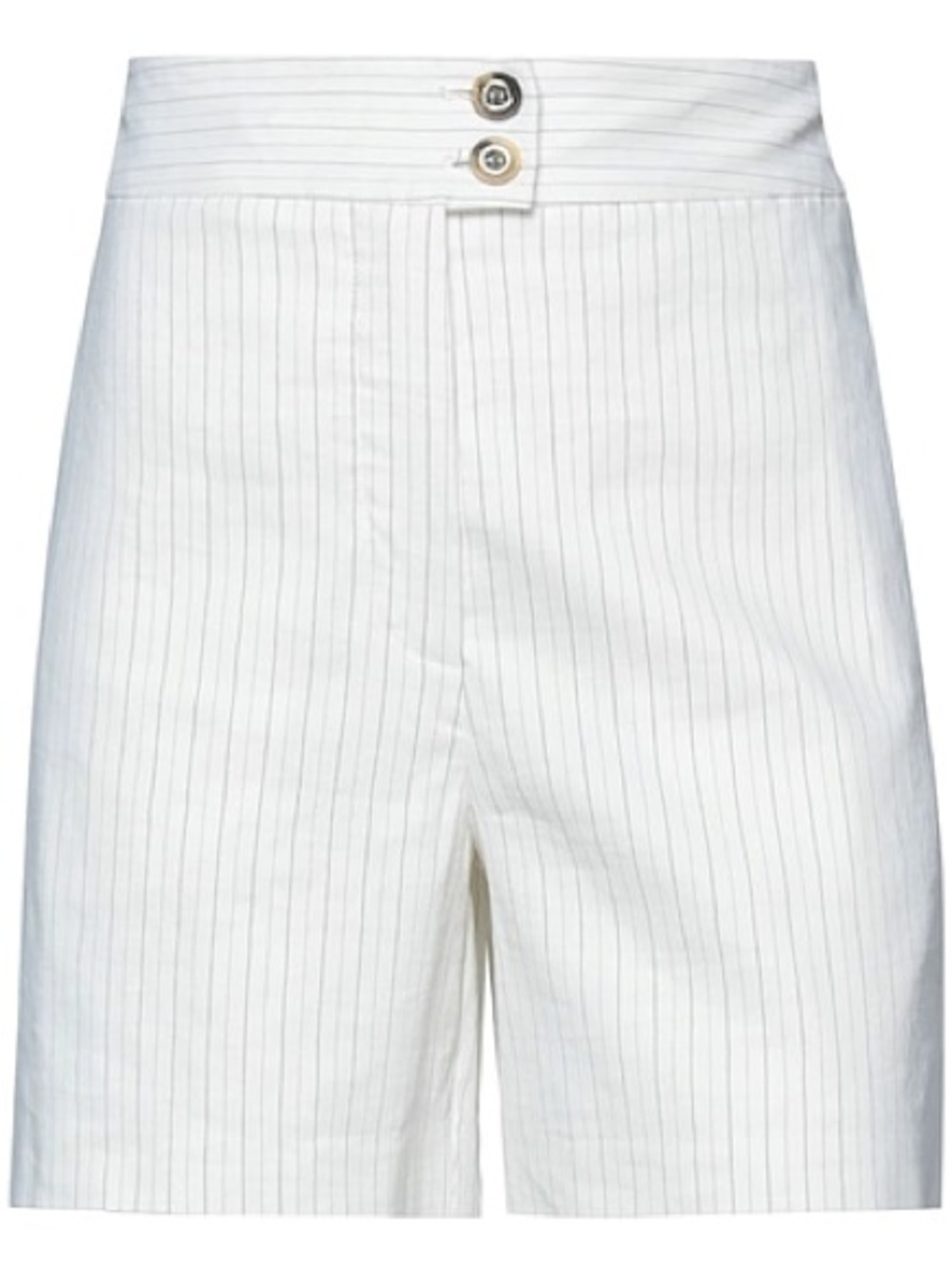 NWOT Pinko White Pinstripe Bermuda Shorts | Size IT38/ US 2
